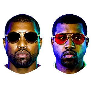 Kanye West in Sunglasses PNG wgt PNG
