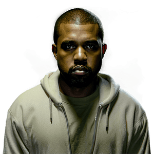 Kanye West Portrait PNG 05232024 PNG