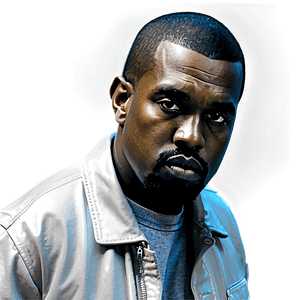 Kanye West Portrait PNG fet39 PNG