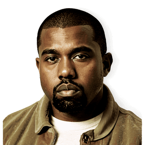 Kanye West Portrait PNG gup55 PNG