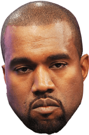 Kanye West Serious Expression PNG