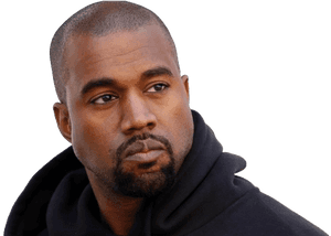 Kanye West Serious Portrait PNG