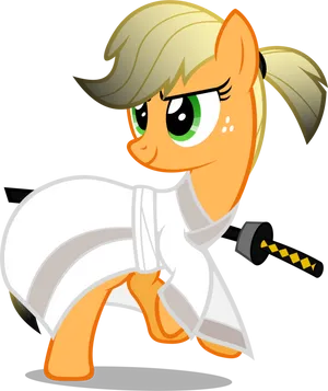 Karate Pony Readyfor Action PNG Image