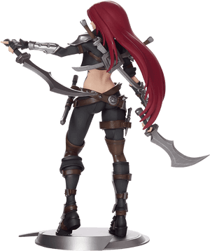 Katarina Unlocked Statue - Action Figure Katarina League Of Legends, HD Png Download PNG with transparent background