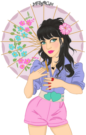 Katy Perry Cartoon, HD Png Download PNG image with transparent background