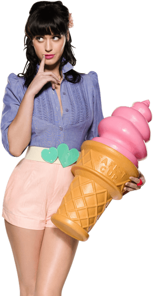Katy Perry With Ice Cream Png Image - Katy Perry Tour Poster, Transparent Png PNG image with transparent background