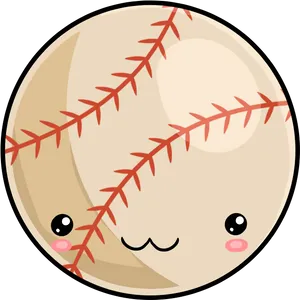 Kawaii Baseball Character PNG Image