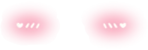 Kawaii Blush Heartsand Cheeks PNG Image