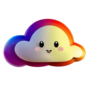 Kawaii Cloud Design Png 06252024 PNG Image