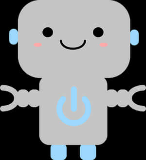 Kawaii Robot Cartoon Character PNG image with transparent background