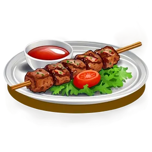 Kebab With Sauce Png 06262024 PNG Image