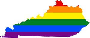 Lgbt Flag Map Of Kentucky - Lgbt Kentucky, HD Png Download PNG image with transparent background