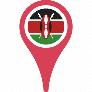 Kenya Location Icon PNG image with transparent background