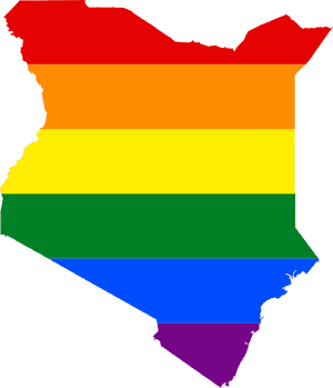 Kenya Map Rainbow Colors PNG image with transparent background