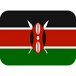 Kenyan Flag Graphic PNG image with transparent background