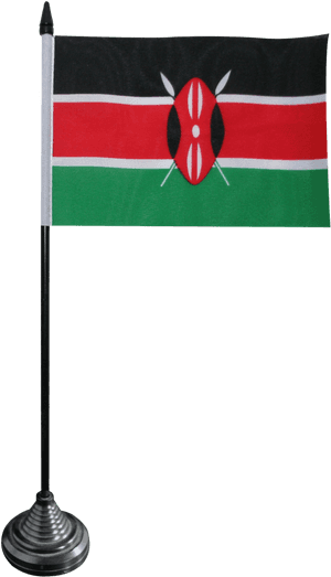 Kenyan Flagon Desk Stand PNG image with transparent background