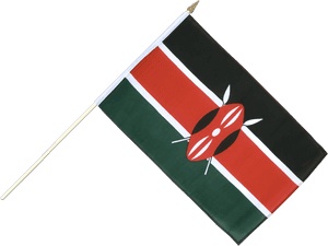 Kenyan Flagon Pole PNG image with transparent background