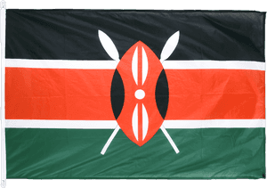 Kenyan National Flag PNG image with transparent background