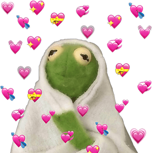 Hearts Kermit The Frog, HD Png Download PNG image with transparent background
