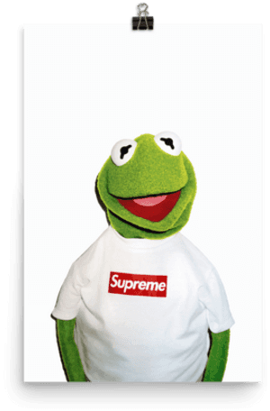 Transparent Supreme Kermit The Frog - Supreme Kermit, HD Png Download PNG image with transparent background