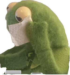 #sad #kermit #sadkermit #freetoedit - Kermit Crying, HD Png Download PNG image with transparent background
