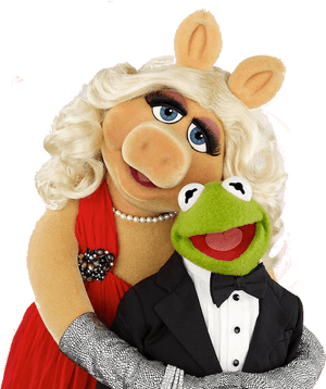 Kermit The Frog And Miss Piggy Kissing - Muppets Miss Piggy And Kermit, HD Png Download PNG image with transparent background