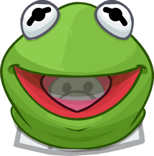 Transparent Kermit The Frog Png - Club Penguin Kermit Head, Png Download PNG image with transparent background