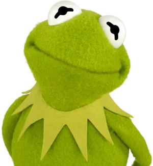 Kermitthe Frog Portrait PNG Image