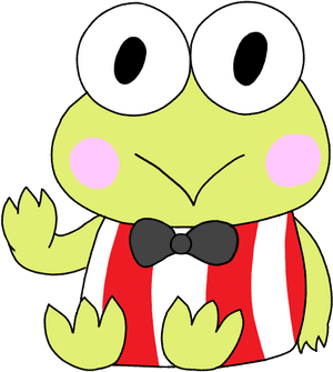Keroppi Cartoon Character Illustration PNG image with transparent background