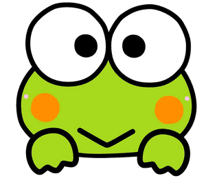 Keroppi Cartoon Frog Character PNG image with transparent background