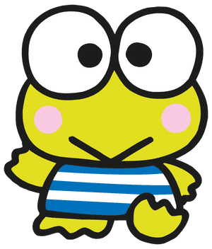 Keroppi Cartoon Frog Character PNG image with transparent background