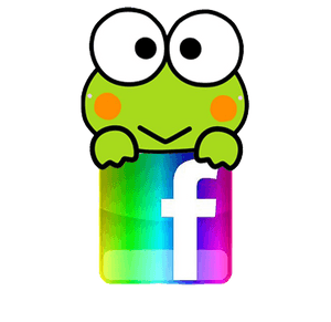 Keroppi Facebook Mashup PNG image with transparent background