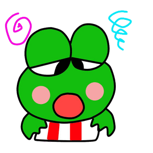 Keroppi Frog Character Illustration PNG image with transparent background