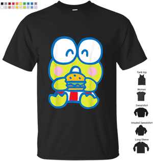 Keroppi Graphic T Shirt Design PNG image with transparent background