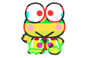 Keroppi Sanrio Character Illustration PNG image with transparent background