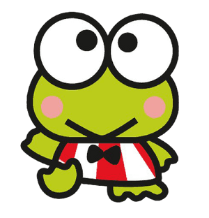 Keroppi Sanrio Character PNG image with transparent background