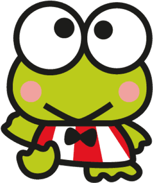 Keroppi Sanrio Character PNG image with transparent background