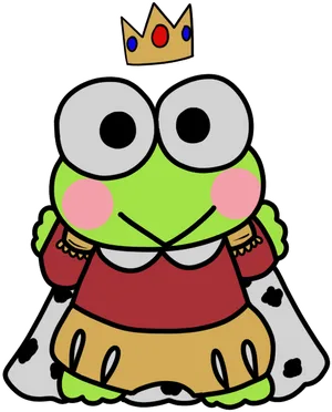 Keroppiin Royal Attire PNG Image