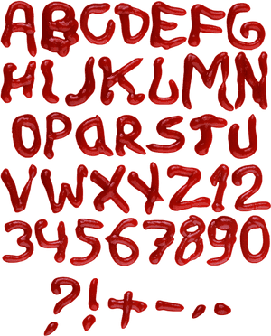 Transparent Ketchup Splatter Png - Ketchup Font, Png Download PNG with transparent background