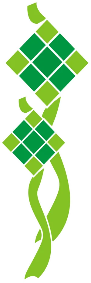 Ketupat Vector Illustration PNG Image