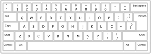 Keyboard Layout Graphic PNG Image