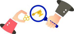 Keyto Success Concept Illustration PNG