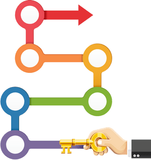 Infographic Business Marketing Colored - Marketing Timeline Infographic, HD Png Download PNG with transparent background