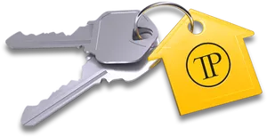 Keywith Yellow Tag PNG Image