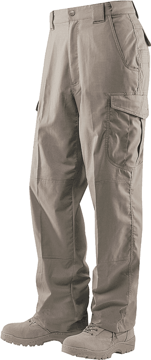 Khaki Cargo Pants Standing PNG