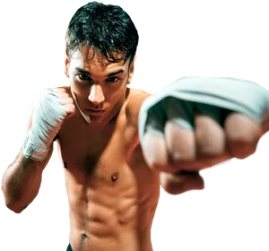 Kickboxer Readyfor Fight PNG Image