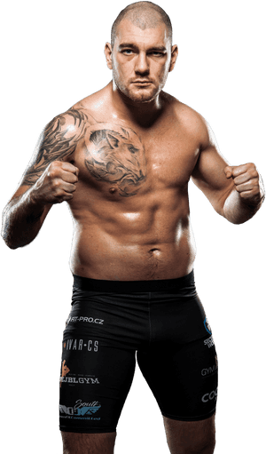 Kickboxer Readyfor Fight PNG with transparent background