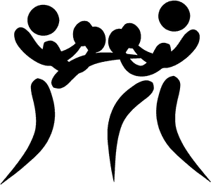 Kickboxing Flying Kick Silhouette PNG with transparent background
