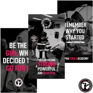 Kickboxing Motivation Alpha Female Academy PNG Image