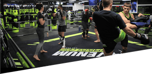 Kickboxing Training Sessionat Gym PNG image with transparent background